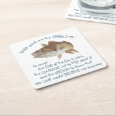 フィッシャーマンズ祈りの言葉 スクエアペーパーコースター (アングル)