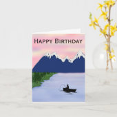 フィッシャーマンズ誕生日カード男性へ カード (黄色い花)