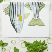 フィッシャーマンバストライプのス キッチンタオル (折り畳み)