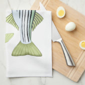 フィッシャーマンバストライプのス キッチンタオル (四つ折り)