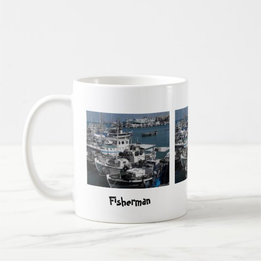 フィッシャーマンファーザーフレンドマグ コーヒーマグカップ (左)