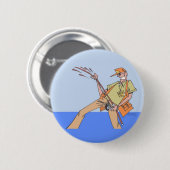 フィッシャーマンボタン 缶バッジ (正面&裏面)