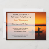 フィッシャーマンリタイアメント招待状 招待状 (正面)