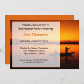 フィッシャーマンリタイアメント招待状 招待状 (正面/裏面)