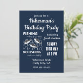 フィッシャーマン魚釣りバースデーパーティー 招待状 (スタンド正面)