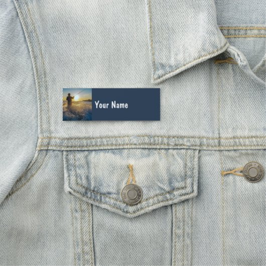 フィッシャーマン魚釣りフィッシュレイクホビー名前をカスタムする 名札 (インサイチュ)