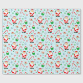 フィッシャーマン魚釣りホリデーギフトラッピング紙 ラッピングペーパー (フラット)