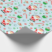 フィッシャーマン魚釣りホリデーギフトラッピング紙 ラッピングペーパー (角)