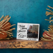 フィッシャーマン魚釣りメモリーズファーザーズデイ魚釣り フォトプラーク (側面)