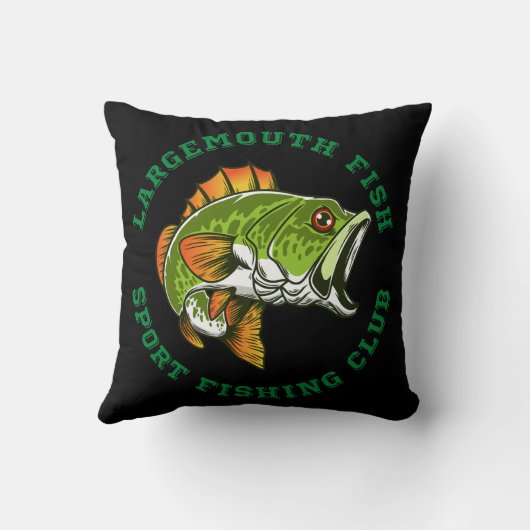 フィッシャーマン魚釣りラージマウスベース クッション (裏面)