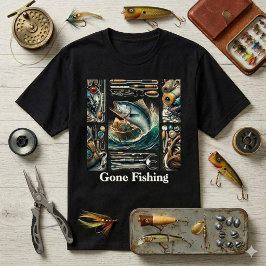 フィッシャーマン ゴーン フィッシング アウトドア男子用 Tシャツ