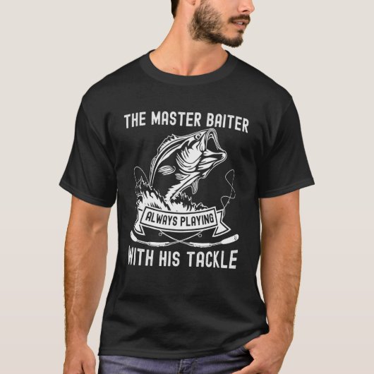 フィッシャーマン ルアー 釣り 魚 ファッション Tシャツ (正面)