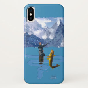 フィッシャーマン&ロッド魚釣りアウトドアデザイン2 iPhone X ケース