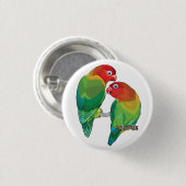 フィッシャーロブバードのペア 缶バッジ (正面&裏面)