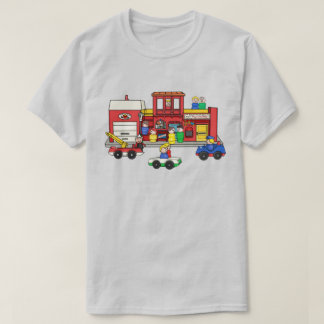 フィッシャー価格リトルピープルメイン通り Tシャツ