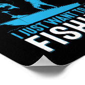 フィッシャー私は退職したただ魚釣りに行きたい ポスター (角)