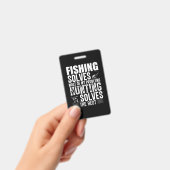 フィッシャー魚釣りは私の問題の大部分を解決 バッジ (手持ち)