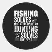 フィッシャー魚釣りは私の問題の大部分を解決 ラウンドシール (正面)