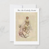 フィッシャー1902のアメリカ人の女の子の~の美しい花嫁 招待状 (正面)