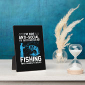 フィッシャー・イーは魚釣り フォトプラーク (側面)