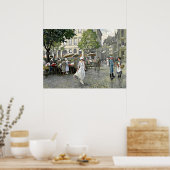 フィッシャー – コペンハーゲンのHojbro Pladsでの市場の日 ポスター (キッチン)