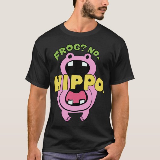 フィッシャー・タイガー(ONE PIECE) "カエル？違う。カバだ" Tシャツ (正面)