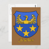 フィッシャー・ファミリー・シールド葉書 ポストカード (正面/裏面)