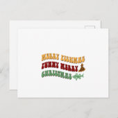 フィッシュおもしろいスメリー・メリー・クリスマス シーズンポストカード (正面/裏面)