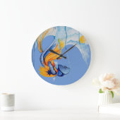 フィッシュなアクリル製壁時計 ラージ壁時計 (ホーム)