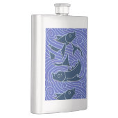 フィッシュはっきりしたスイミング海ブルー魚釣り フラスク (右)