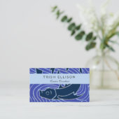 フィッシュはっきりしたスイミング海ブルー魚釣り 名刺 (スタンド正面)