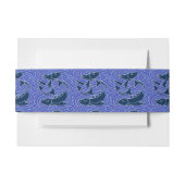 フィッシュはっきりしたスイミング海ブルー魚釣り 招待状ベリーバンド (正面例)