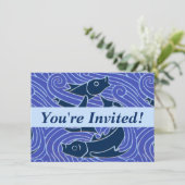 フィッシュはっきりしたスイミング海ブルー魚釣り 招待状 (スタンド正面)