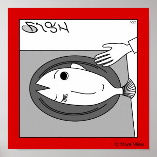 フィッシュまたは女の子 ポスター