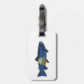 フィッシュアイダホ・マス ラゲッジタグ (裏面縦)