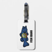 フィッシュアイダホ ラゲッジタグ (裏面縦)