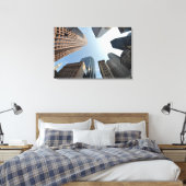 フィッシュアイ建物、ボストン、米国 キャンバスプリント (インサイチュ (寝室))