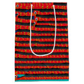 フィッシュアイ抽象芸術 ミディアムペーパーバッグ (裏面)