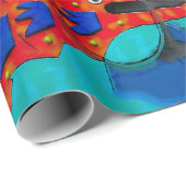 フィッシュアイ抽象芸術 ラッピングペーパー (ロールコーナー)