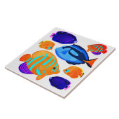 フィッシュアカラフルートコーラルリーフリビングシーズ タイル (側面)