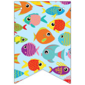 フィッシュアクアリウムハッピーバースデーバンティングバナー バンティングフラッグ (第1の旗)