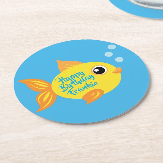 フィッシュアクアリウム第1期パーティーコースター ラウンドペーパーコースター (アングル)