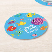 フィッシュアクアリウム第1期パーティーコースター ラウンドペーパーコースター (アングル)