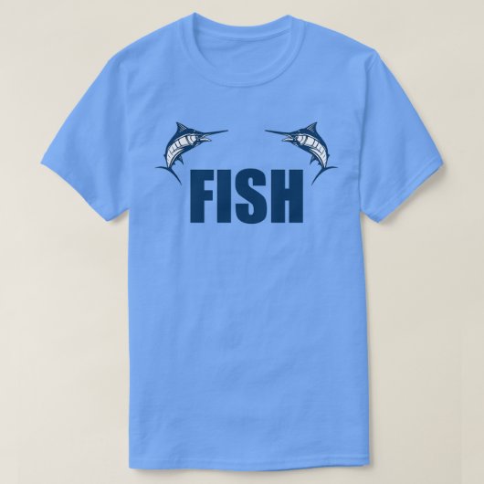 フィッシュアクアリウム魚釣り Tシャツ (デザイン正面)
