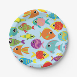 フィッシュアクアリウム1歳プレート ペーパープレート