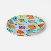 フィッシュアクアリウム1歳プレート ペーパープレート (アングル)
