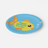 フィッシュアクアリウム1歳プレート ペーパープレート (アングル)