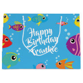 フィッシュアクアリウム1歳抱き枕 ラージペーパーバッグ (正面)