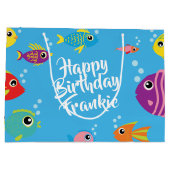 フィッシュアクアリウム1歳抱き枕 ラージペーパーバッグ (裏面)