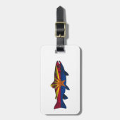 フィッシュアリゾナ州旗マス ラゲッジタグ (正面縦)